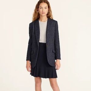 J. Crew Alfie Blazer in Navy English Wool Herringbone 6